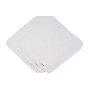 MuslinZ 3 Pack Muslin Face Cloths 30x30cm