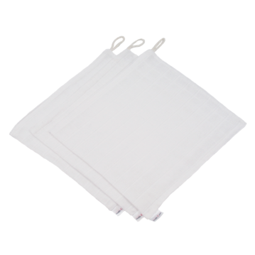 MuslinZ 3 Pack Muslin Wash Cloths