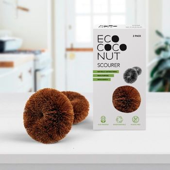 EcoCoconut Scourers - pack of 2