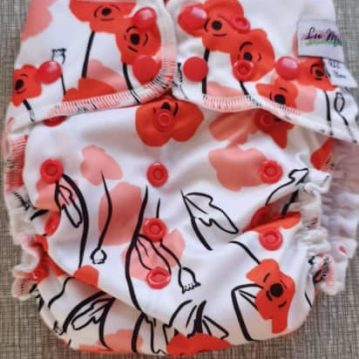 Lu Makes All Star Nappy - Lest We Forget (Poppies)