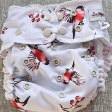 Lu Makes All Star Nappy - Winter Flight (Robins)