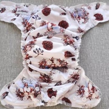 Lu Makes All Star Nappy - Snow Dancer (White)