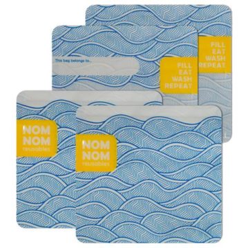 Nom Nom - WAVE reusable snack bags (pack of 4)