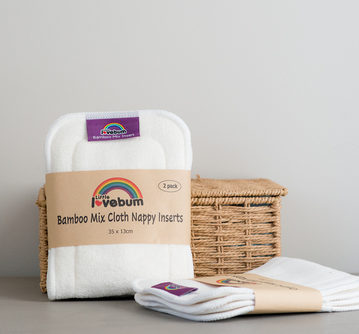 Little Lovebum Bamboo Mix Inserts (2 pack)