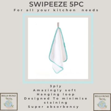 Bells Bumz Swipeeze Reusable Towels (5 pack)