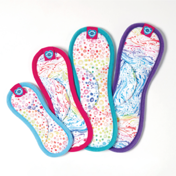 Nora Reusable Period Pads - Watercolour collection