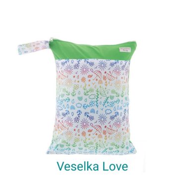 BellsBumz Medium Double Zipped Reusable Wet bag