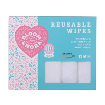 Bloom & Nora Reusable Face & Body Wipes