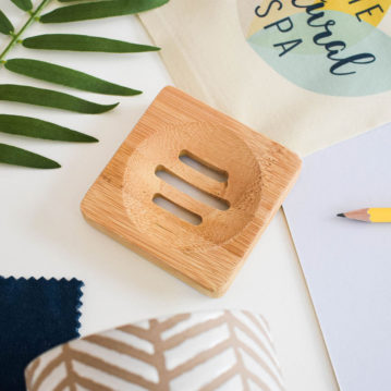 The Natural Spa Bamboo Draining Dish (Square or Round)